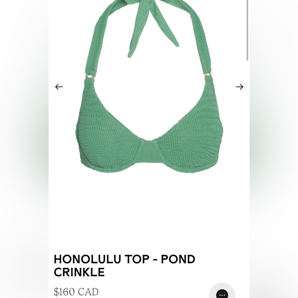 Monday Swimwear Honolulu Top in Pond